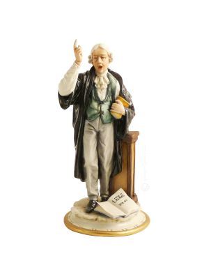 RECHTSANWALT Capodimonte Porzellan Figur handgemacht elegant stilvoll  hochwertig klassisch