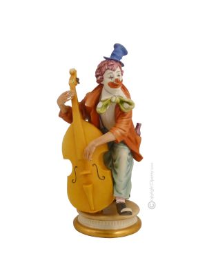 MASKE 739 Edles Porzellan CLOWN Figur handbemalt stilvoll elegant Italienisches Design exklusiv