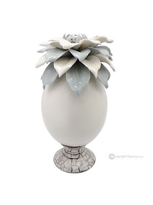 MARMOR-EI – Tafelaufsatz für den Tisch, handgefertigtes Capodimonte-Porzellan