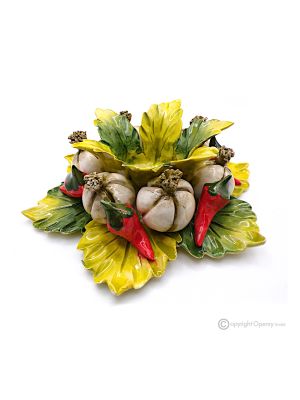 KERZENHALTER – Tischdekoration aus Capodimonte-Keramik, handgefertigt