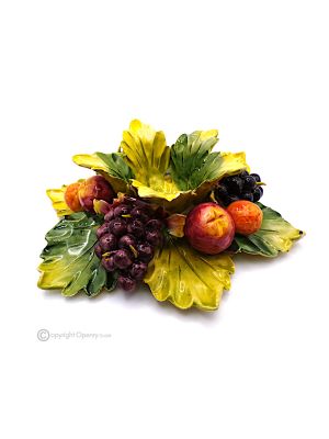 TRAUBENKERZENHALTER – Tischdekoration aus Capodimonte-Keramik, handgefertigt