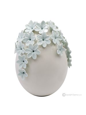 TIFFANY EGG – Tafelaufsatz, feine Capodimonte-Keramik