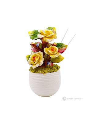 ROSE – Duftdiffusor, Raumduft, Capodimonte Keramik, handgefertigt