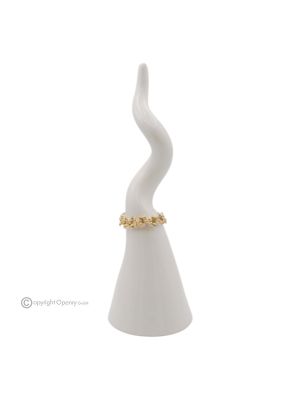 CORNO VESUVIO – Tafelaufsatz, feine Capodimonte-Keramik, handgefertigt