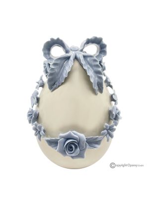 UOVO AVION – Tafelaufsatz, feines Capodimonte Porzellan, handgefertigt