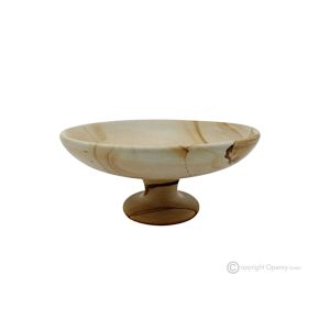 OBSTSCHALE aus Teak-Marmor, dekoratives Herzstück, handgefertigt aus authentischem Naturstein.