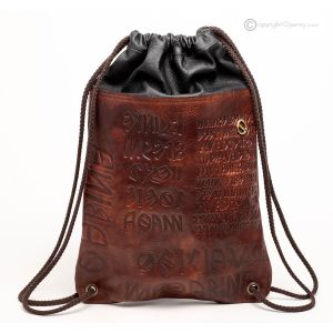 SACKIKU Rucksack Rucksacktasche aus echtem Leder Herrenmode lässig handgefertigt Gewährleistungszertifikat