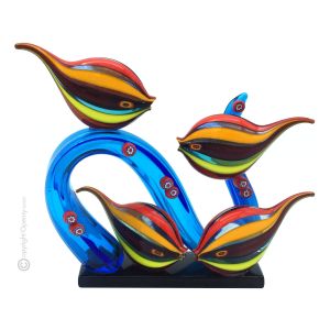 AQUARIUM mundgeblasenes Muranoglas authentisches Made in Italy