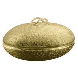 MARADI Dekoschale Tafelaufsatz Ornament Edelmetalle Messing Kunstwerk Handarbeit Made in Italy