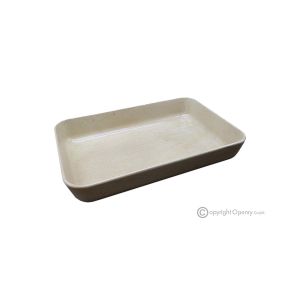 MITTELSTÜCK aus authentischem und elegantem Naturstein in Beige, Mokka-Creme, handgefertigt.