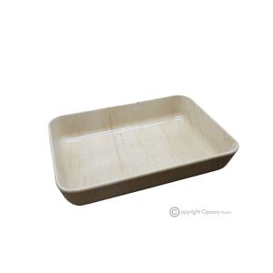 MITTELSTÜCK in Creme-Mokka, handgefertigt aus authentischem und elegantem Naturstein.