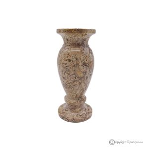 VASE, Amphore aus echtem Fossilstein, handgefertigt, elegantes und raffiniertes Design.