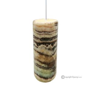 LAMPE aus Serpentin-Onyx-Marmor, authentischer Naturstein, luxuriöses Dekorationselement.