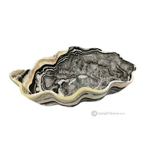 MITTELSTÜCK aus Zebra-Onyx, authentischem Naturstein, ein elegantes Stück Luxus.