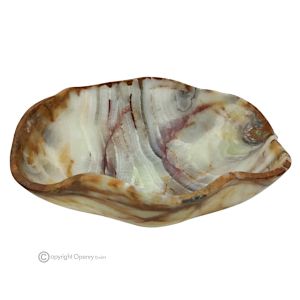MITTELSTÜCK aus grünem Onyx, authentischem Naturstein, luxuriöse handgefertigte Dekoration.