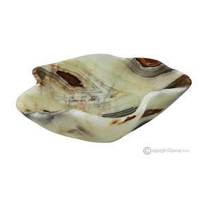MITTELSTÜCK aus grünem Onyx, authentischem Naturstein, ein edles Stück handgefertigten Luxus.