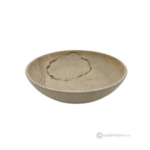 SCHALE aus echtem Teakstein, elegantes und modernes Design, handgefertigt.