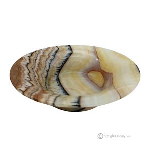 SCHALE aus echtem Iris-Onyx-Marmor, elegantes und raffiniertes Design, handgefertigt.