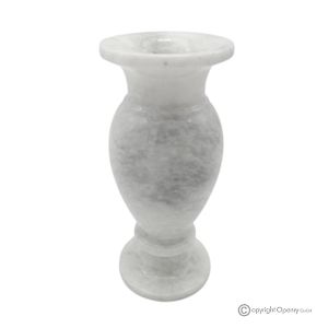 VASE, authentische Amphore aus weißem Marmor, handgefertigt, elegantes und raffiniertes Design.