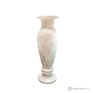 VASE, Amphore aus weißem Marmor, authentische Liebe, handgefertigt, mit elegantem und anspruchsvollem Design.