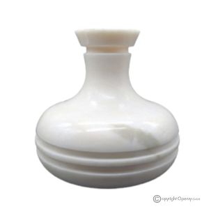 VASE aus Estremoz-Marmor, echter, wertvoller Stein, handgefertigt, elegantes Design.