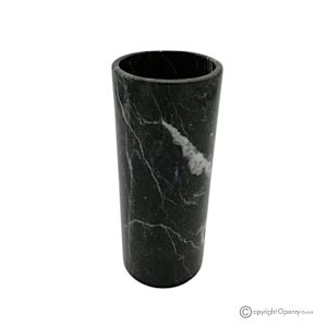 Zylindrische VASE aus Marmor, Naturstein, handgefertigt, modernes und elegantes Design.