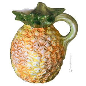 BROCCA ANANAS Karaffe Krug Bembel Kanne Dekanter originelle Kreationen aus künstlerischer Keramik Made in Italy