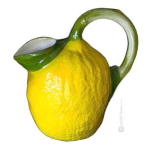BROCCA LIMONE Karaffe Krug Bembel Kanne Dekanter originelle Kreationen aus künstlerischer Keramik Made in Italy