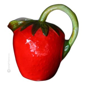 BROCCA FRAGOLA Karaffe Krug Bembel Kanne Dekanter originelle Kreationen aus künstlerischer Keramik Made in Italy