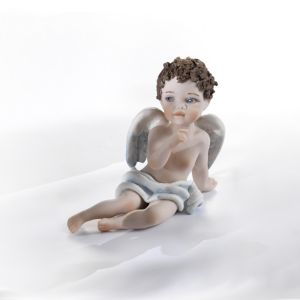 ANGELO Romantische Capodimonte-Puppe, italienische Handwerkskunst.
