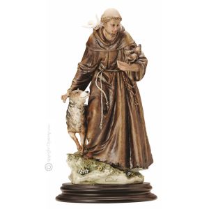 HEILIGER FRANZISKUS Edles Porzellan Figur handgemacht elegant exklusiv Wohnkultur hochwertig