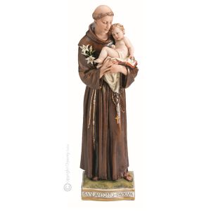 HEILIGER ANTHONY VON PADUA Capodimonte Porzellan Figur handbemalt elegant exklusiv Wohnkultur