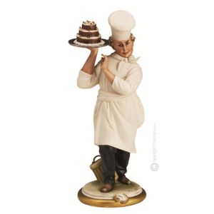 KONDITOR Edles Porzellan Figur handbemalt Wohnkultur elegant stilvoll exklusiv hochwertig