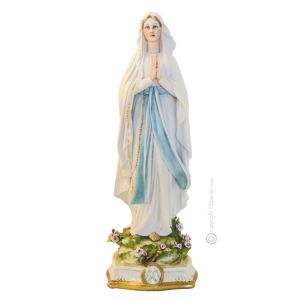 UNSERE DAME VON LOURDES Edles Porzellan Figur handbemalt Wohnkultur elegant stilvoll elegant