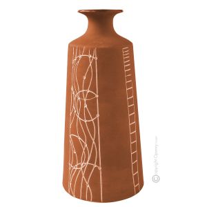 TRONCO Italienische Keramik Vase handgemacht handbemalt von Hand