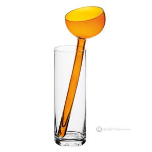 ALBA Authentische handbemalte moderne dekorative Vase aus hochwertigem Glas.