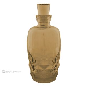 ALKIMIA Dekanter, dekorative moderne handbemalte Flasche aus hochwertigem Glas.