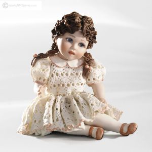 ANITA Romantische Capodimonte-Kunstpuppe, pure Süße.