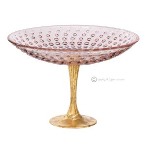 ASTRA-Schale, Herzstück mit Blattgolddetails, handbemaltes Glas von höchster Qualität.