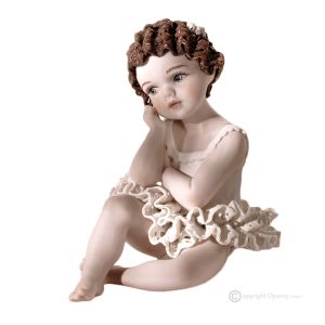 CLAUDINE - Capodimonte-Statuette, Porzellantänzerin von seltener Schönheit.