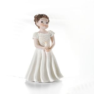 KOMMUNION Romantische Capodimonte-Puppe, Eleganz für eine Kommunion.