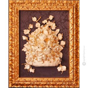 BILD Keramik im Barockstil mit Details aus 24 Karat Gold Made in Italy