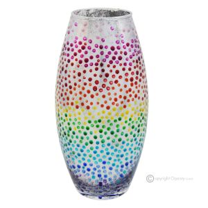 BETTY Authentische handbemalte moderne dekorative Kristallvase.
