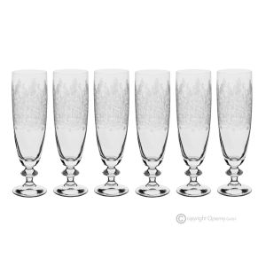 ESTRO-Set mit 6 Gläsern, authentisches und modernes Flötenglas von höchster Qualität.