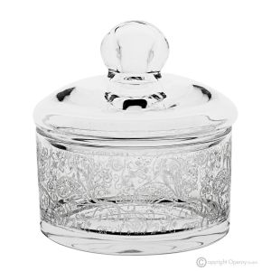ESTRO Zuckerdose aus Glas mit Deckel von höchster Qualität, modernes Design.