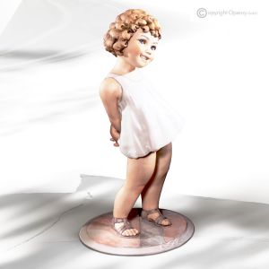 GIULIA - Capodimonte, exklusive Kunststatuette aus raffiniertem Porzellan.