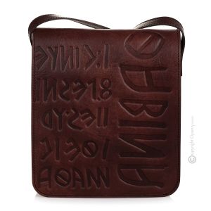 JACOPOIKU Umhängetaschen Herrentaschen handgefertigte aus echtem Leder braun