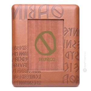 IKU Fotorahmen Bilderrahmen 13x18cm mit echtem Leder bezogen, handgefertigt  Italienisches Design klassisch