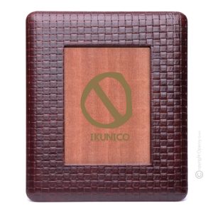 INTRECCIO Fotorahmen Bilderrahmen 13x18cm mit echtem Leder bezogen, handgefertigt  Italienisches Design klassisch