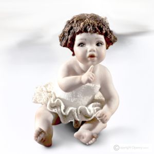 LAURETTA - Capodimonte-Statuette, bezaubernde Ballerina aus edlem Porzellan.